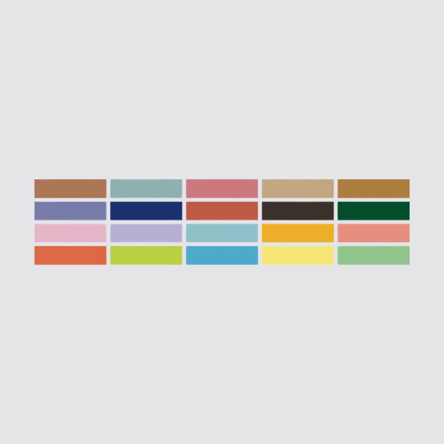 20 piece washi tape colours