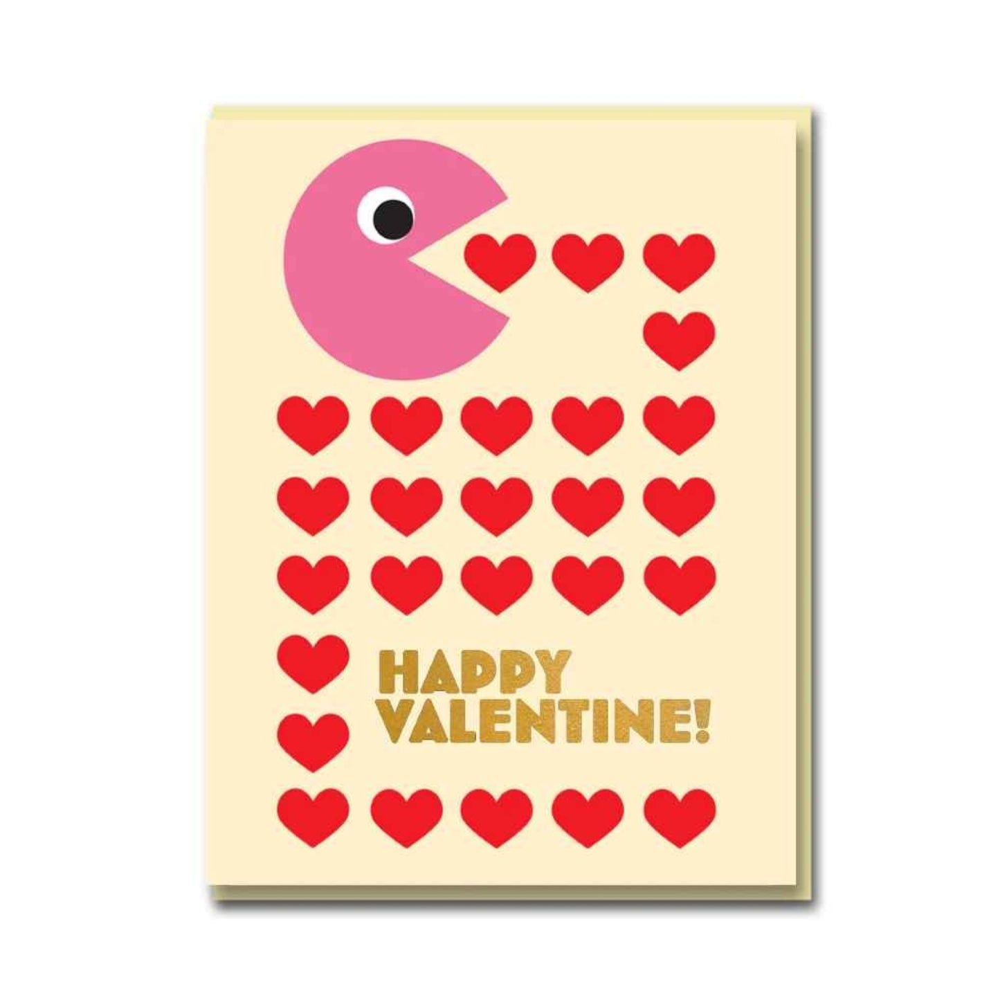 Pac Man Valentine Card