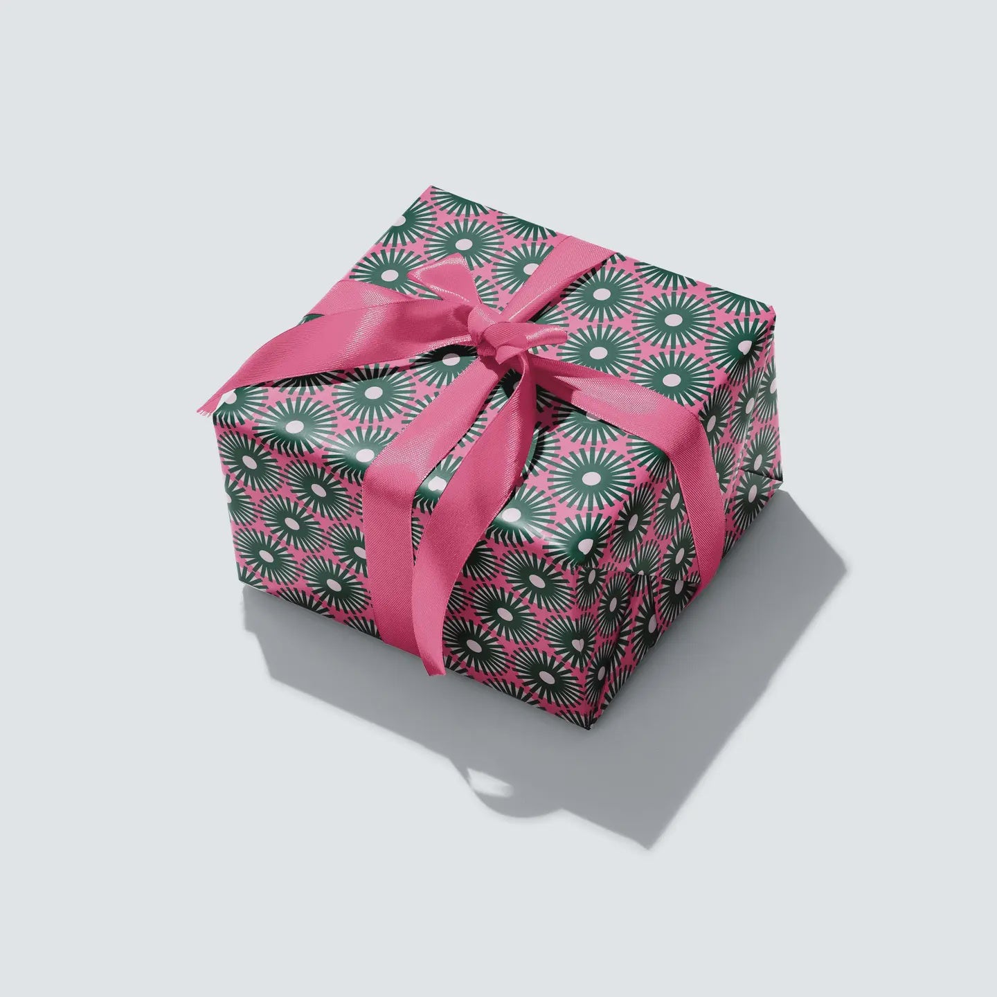 Wrapping Paper, Pink & Green geometric print. Fun festive themed high quality wrapping paper.