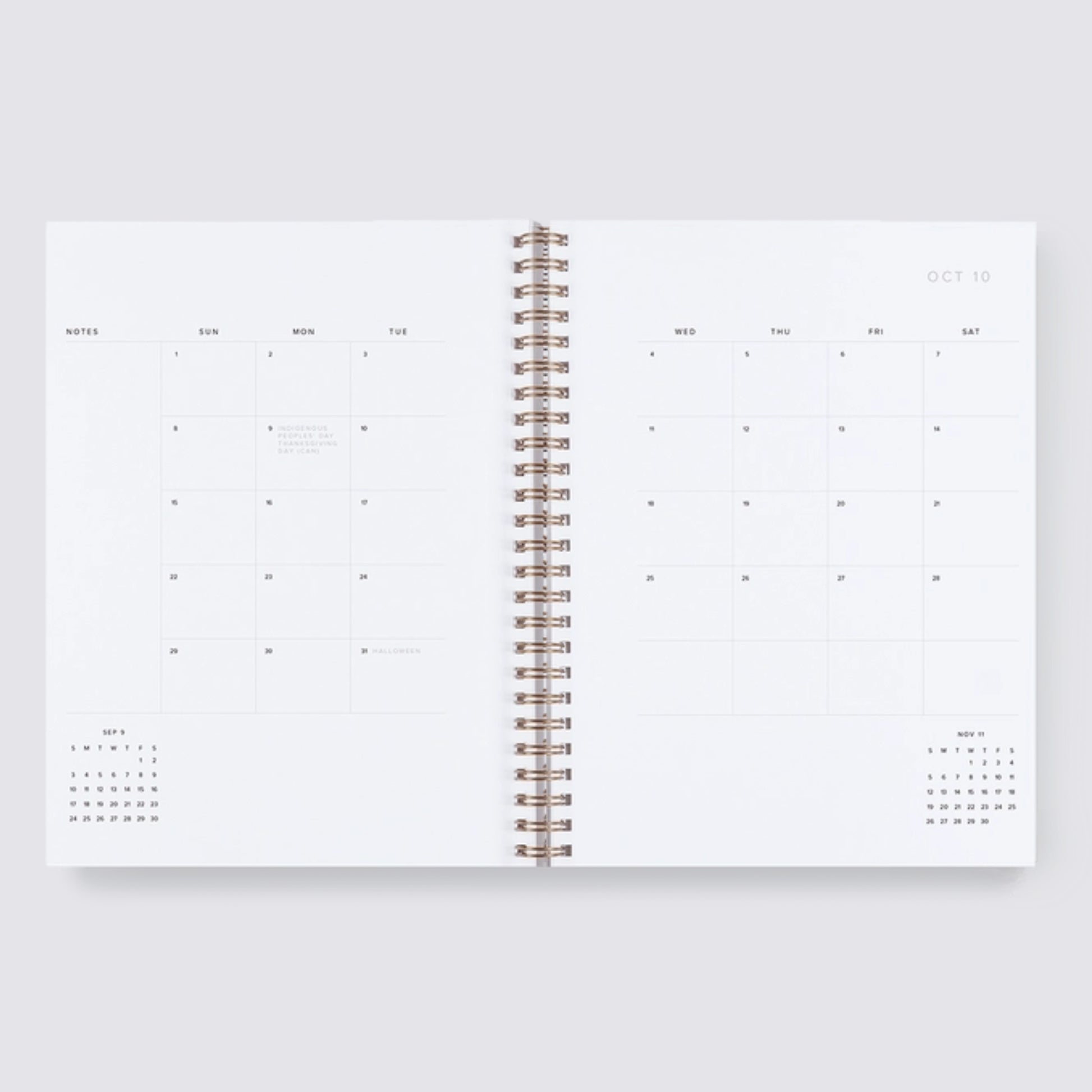 2024-2025 Academic Weekly Grid Planner - Hunter Green