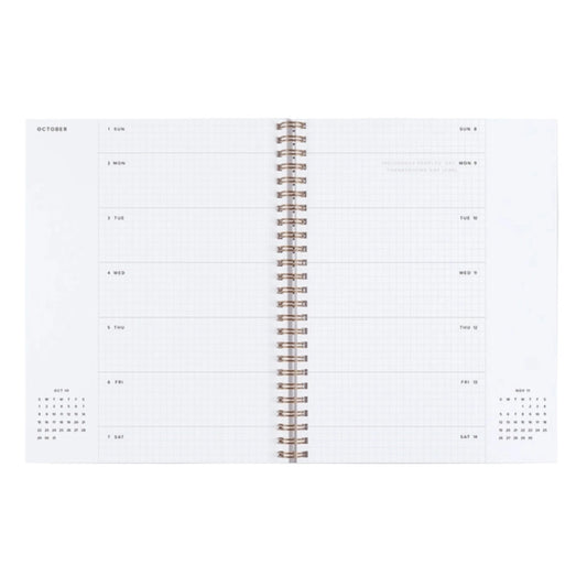 2024-2025 Academic Weekly Grid Planner - Oxford Blue