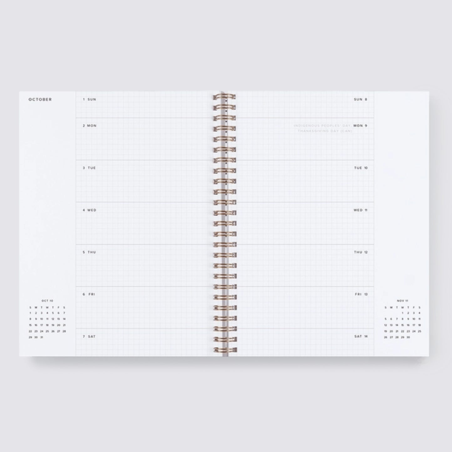 2024-2025 Academic Weekly Grid Planner - Hunter Green