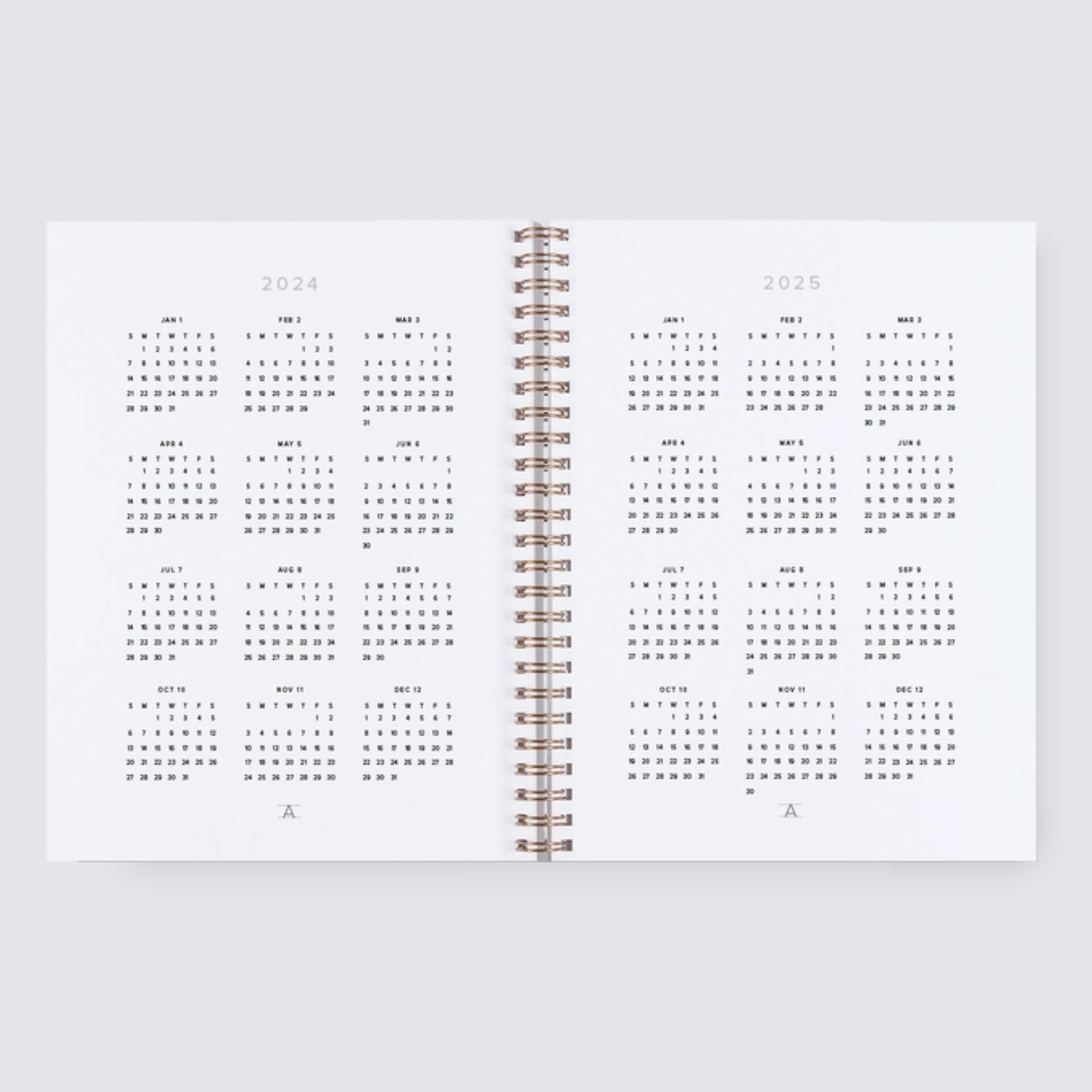 2024-2025 Academic Weekly Grid Planner - Hunter Green