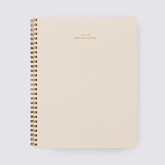 2024-2025 Academic Year Task Planner - Natural Linen