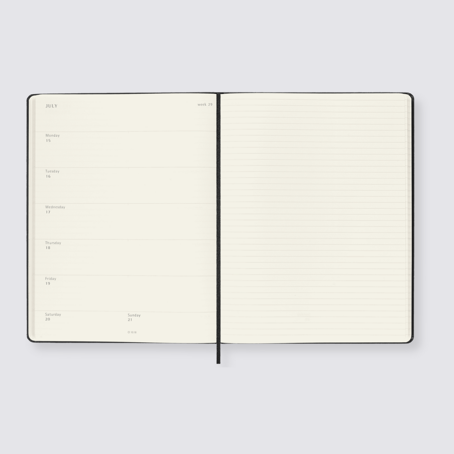 Moleskine 2024 diary weekly spread