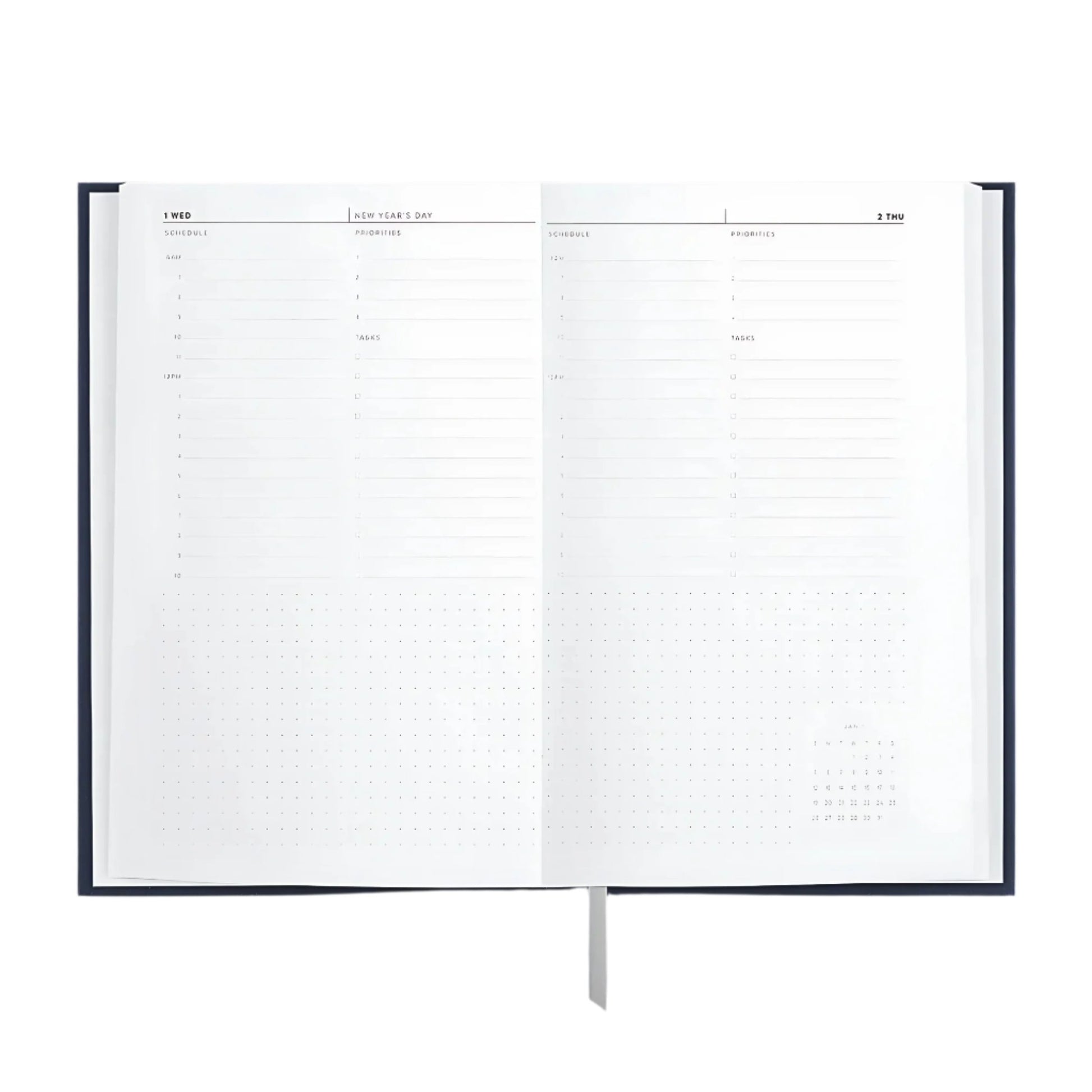 2025 Daily Planner - Oxford Blue