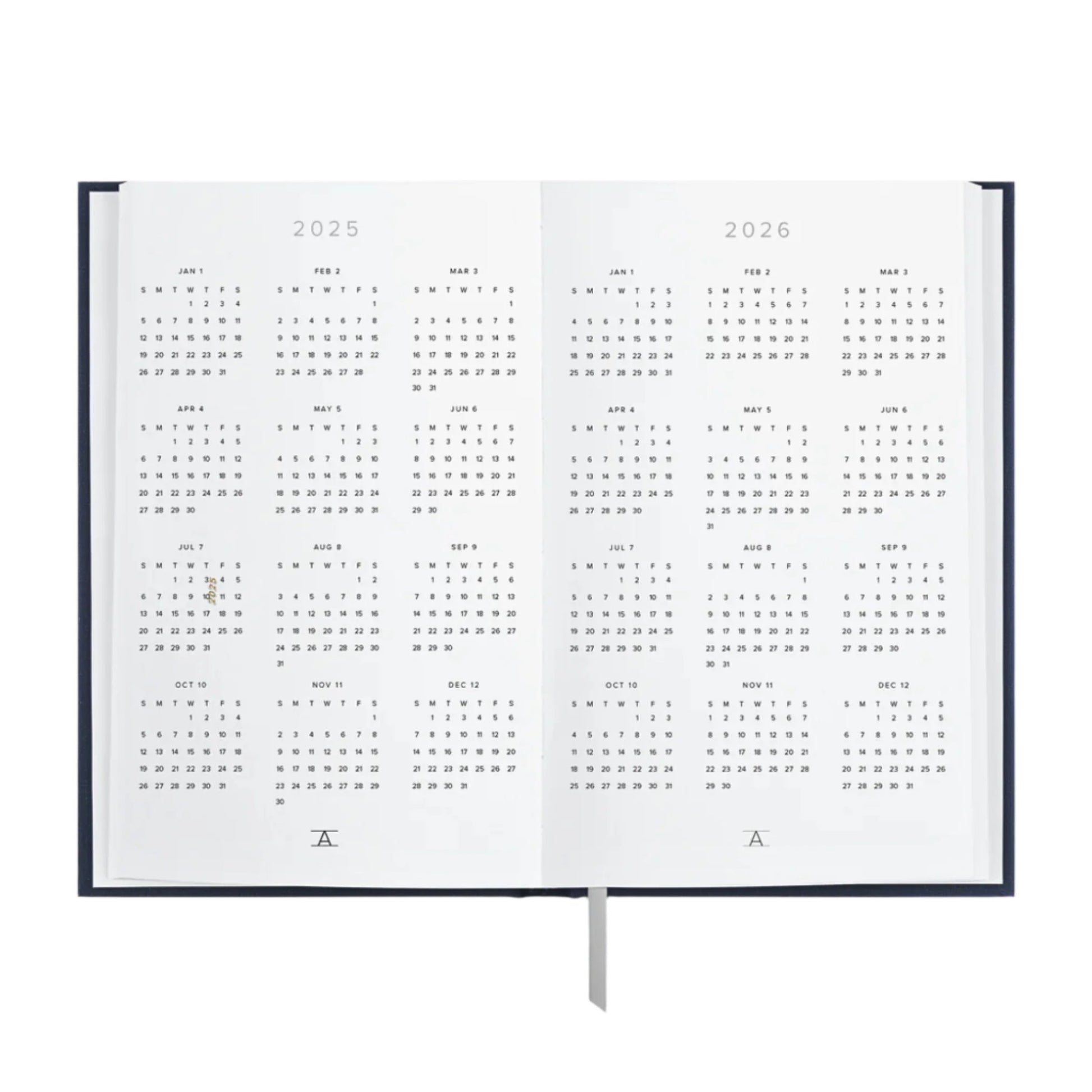 2025 Daily Planner - Oxford Blue