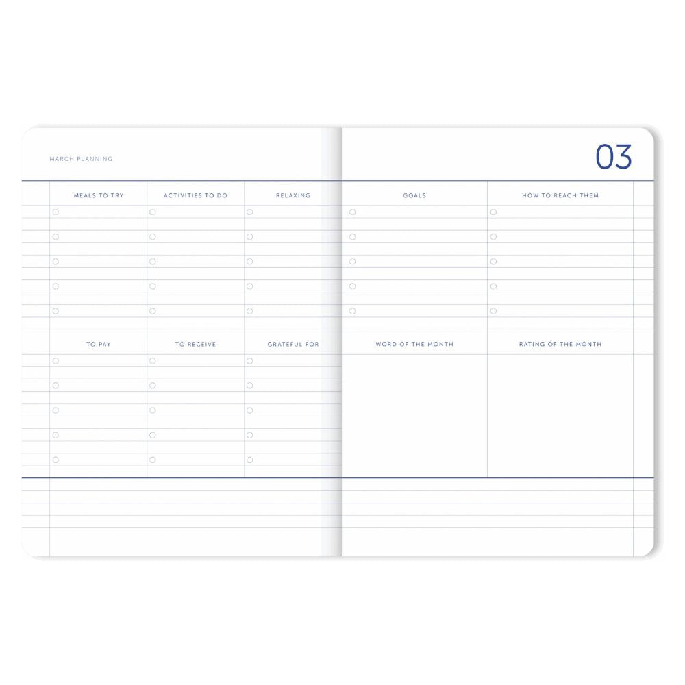 2026 My Journal Weekly Diary - Lavender Blue