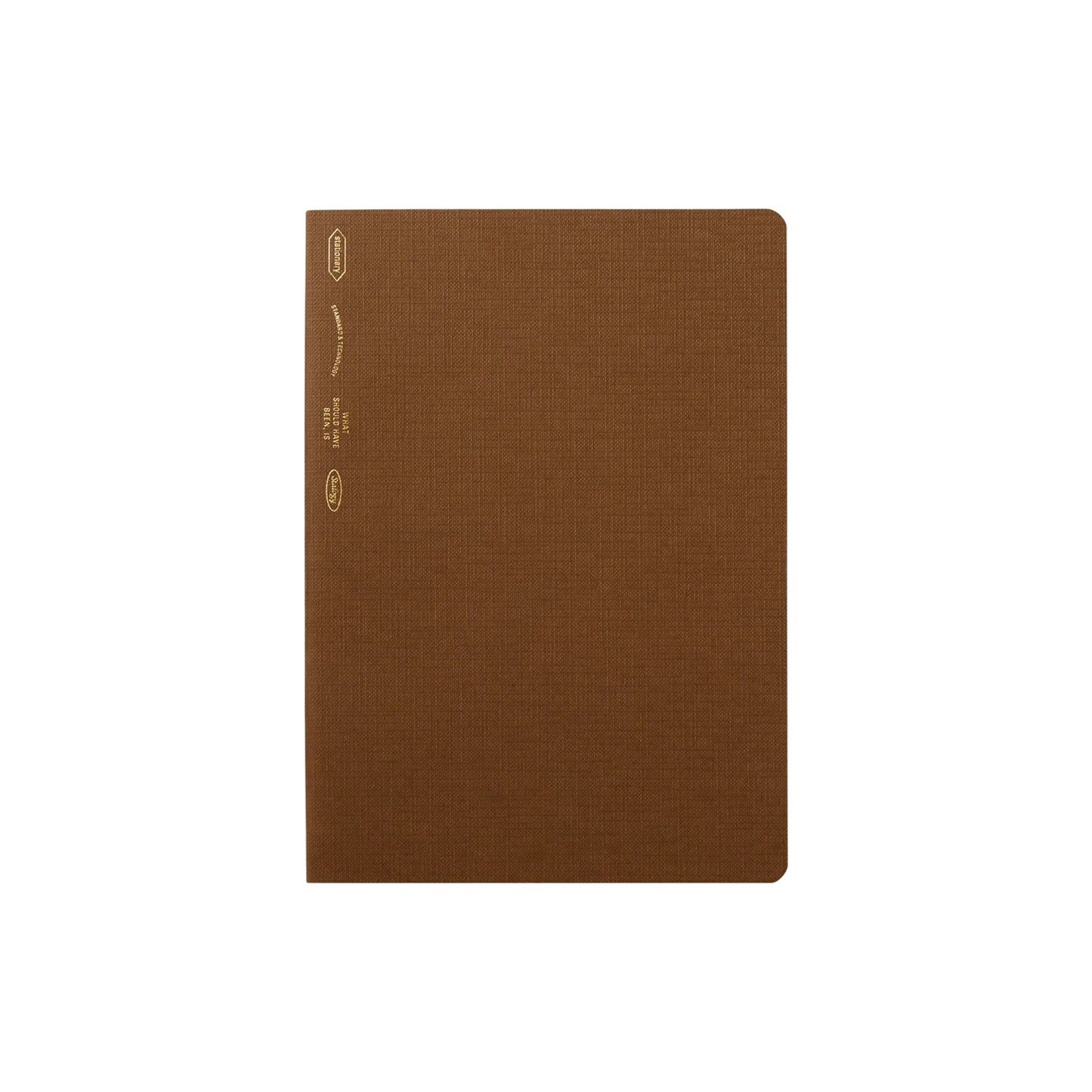 Cacao Brown Grid Notebook