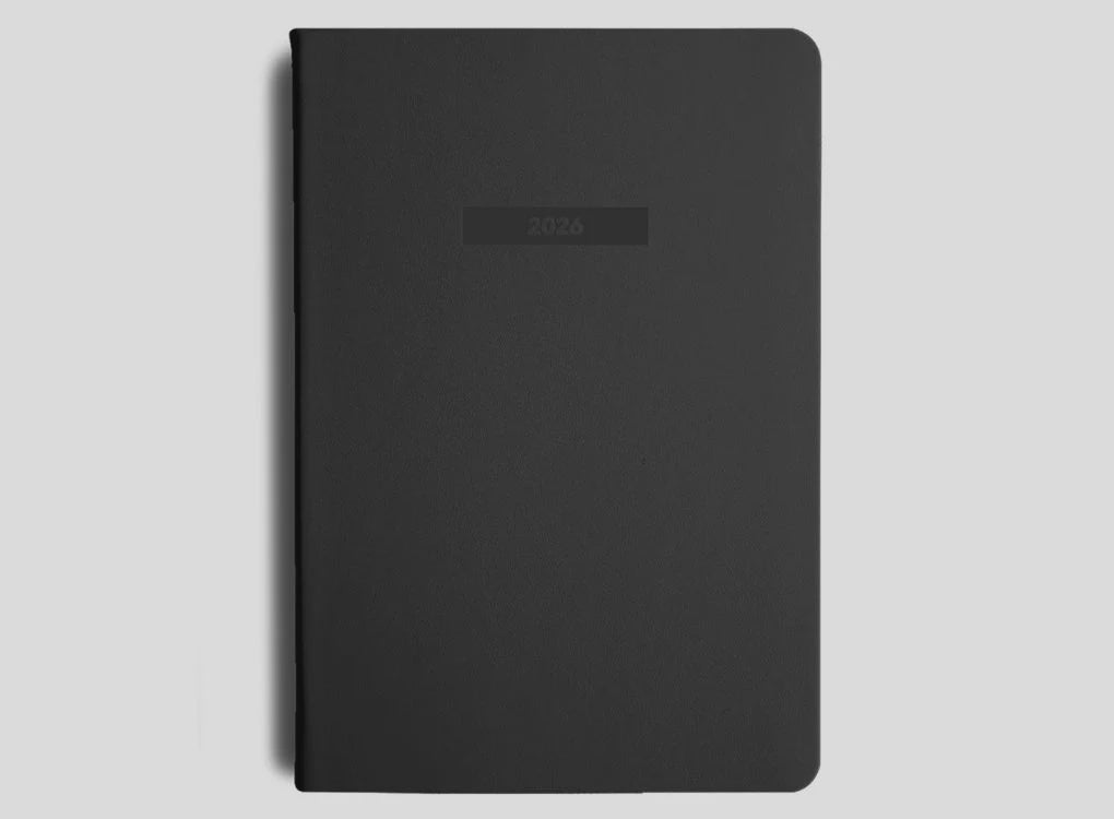 2026 A5 Weekly Notes Diary - Black