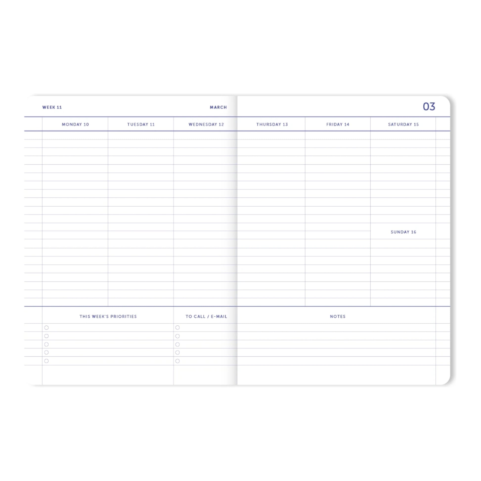 2025 My Journal Weekly Diary - Flow Coral
