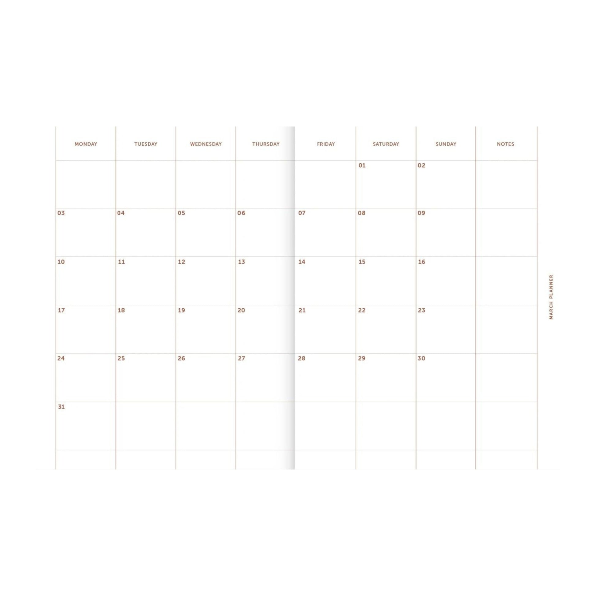 2025 A-Planner Weekly Diary - Linen