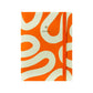 ruled a5 orange notebook