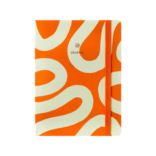 Hardback Notebook - Orange Wiggle