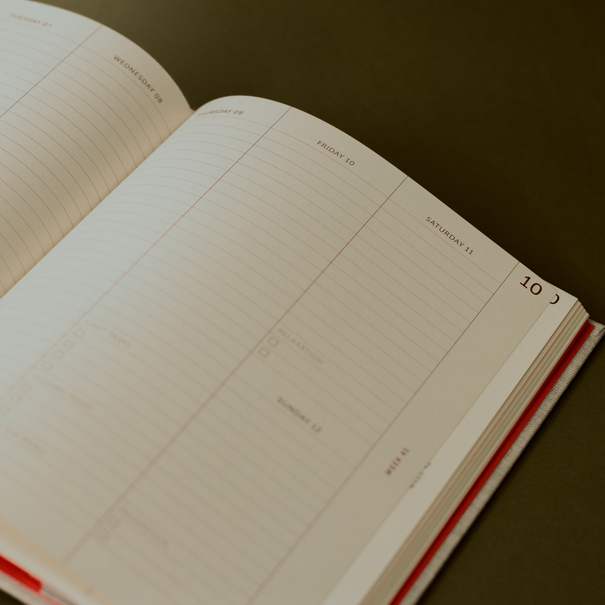 2025 A-Planner Weekly Diary - Linen