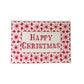 pink Happy Christmas stars card