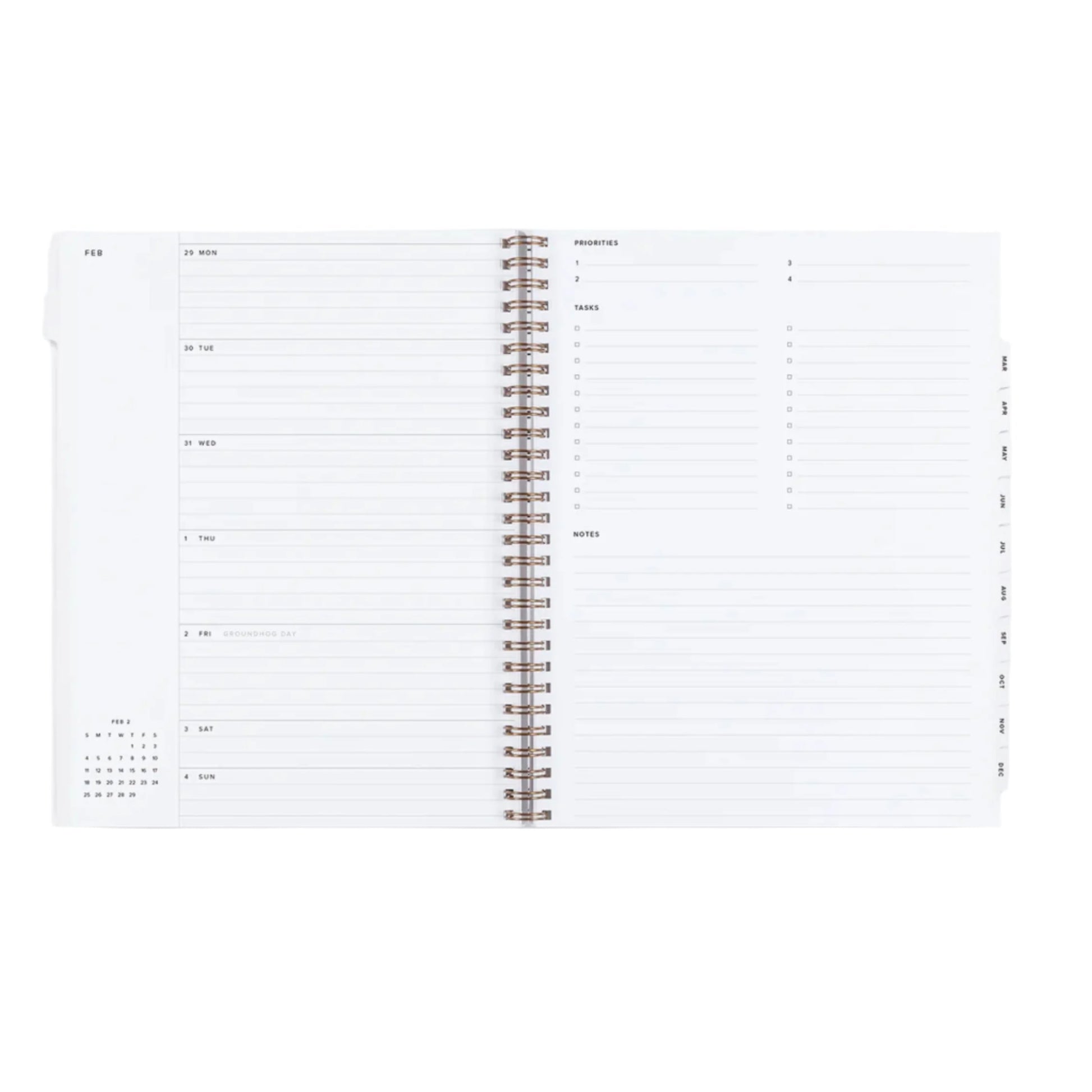 2025 Year Task Planner - Lavender Grey