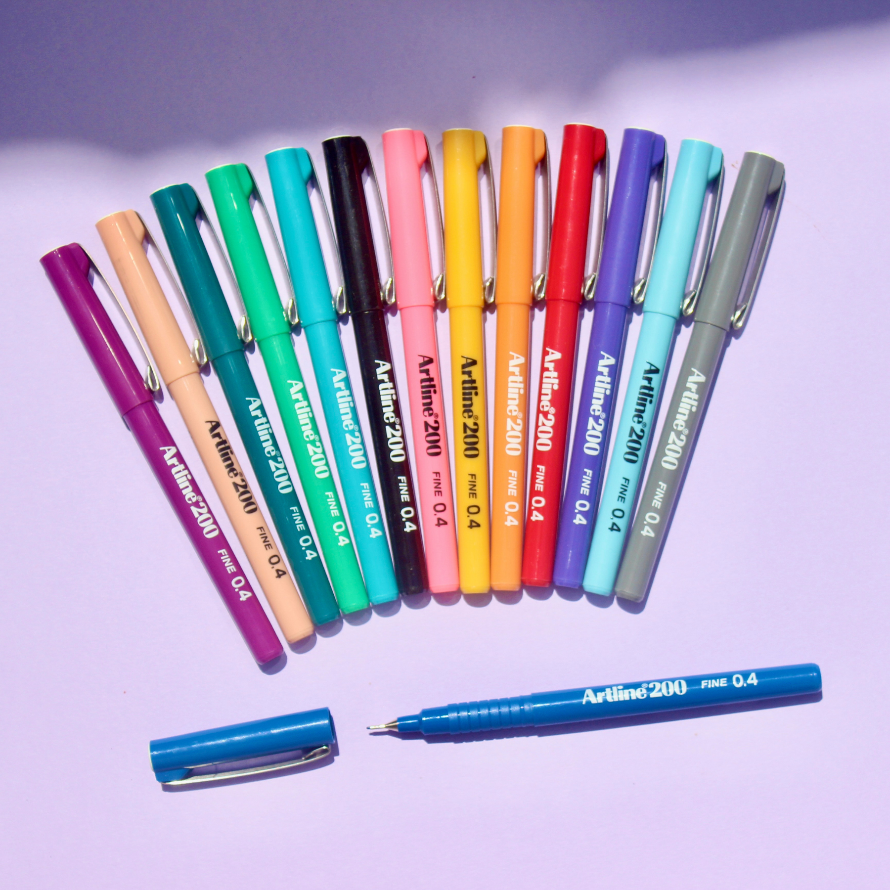 Artline 200 Fine 0.4 Pen - Set of 10