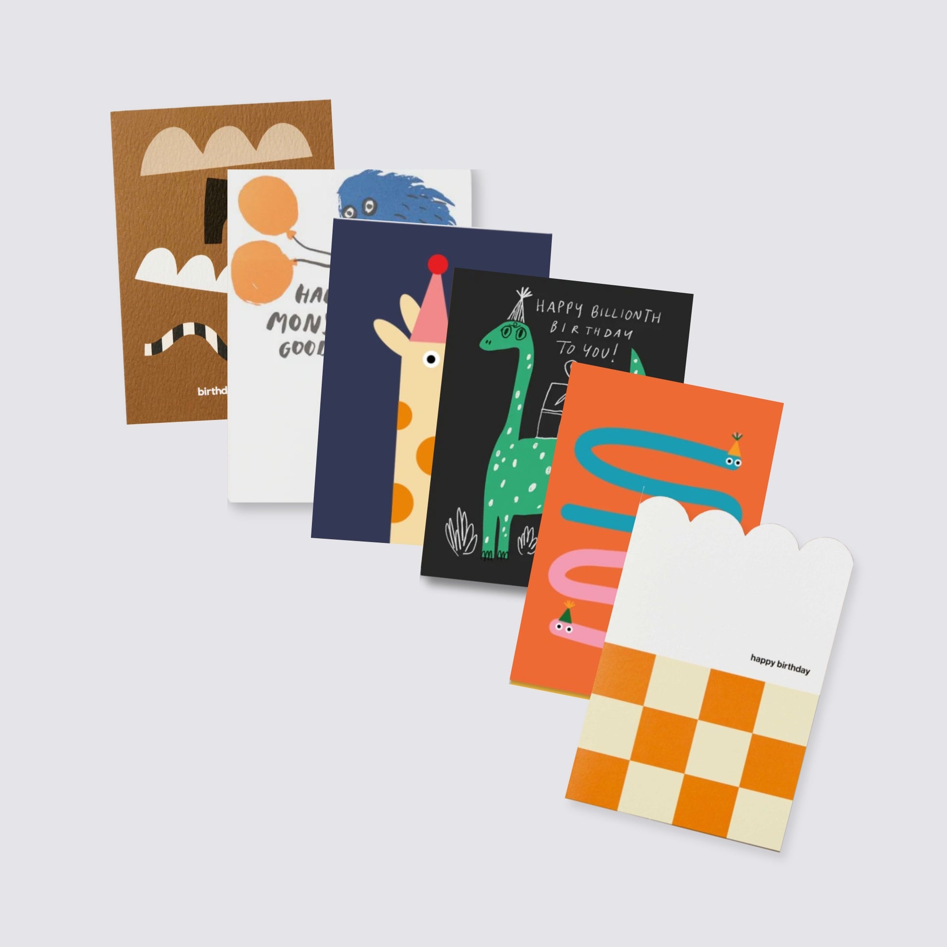 Fun Young Birthday Mixed Cards - Set of 6