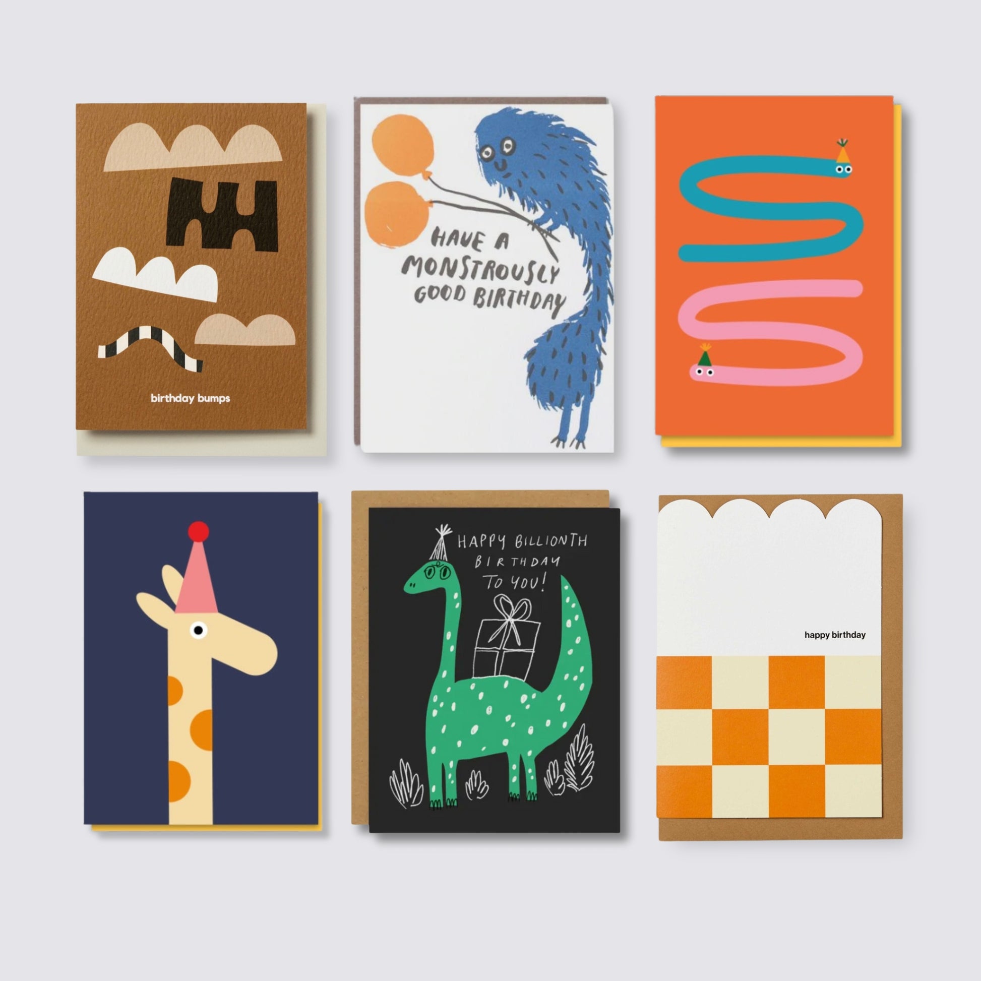 Fun Young Birthday Mixed Cards - Set of 6