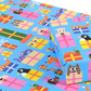 Animals Birthday Gift Wrap Paper 