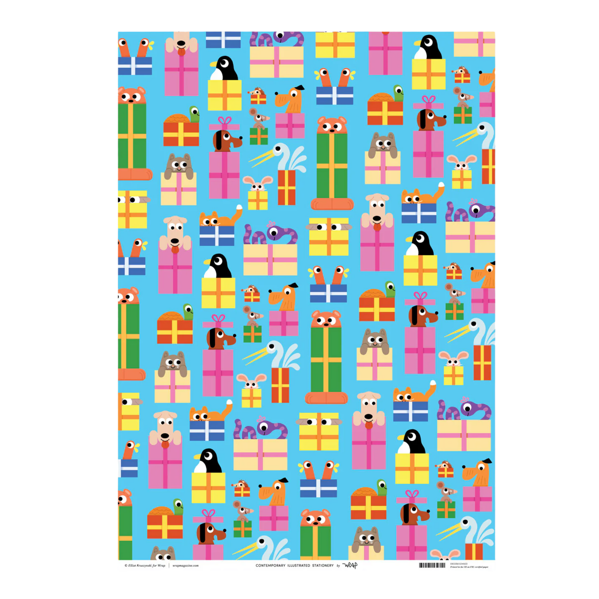 Gift Wrap - Birthday Animals