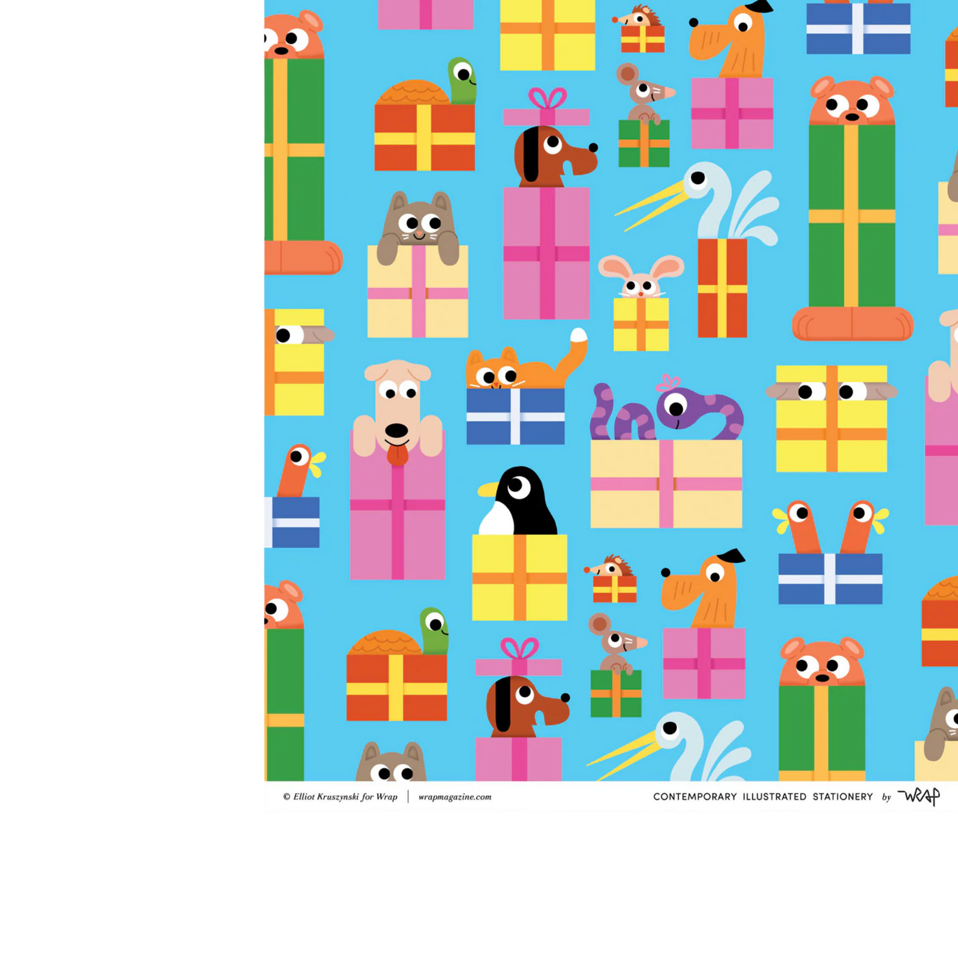 Gift Wrap - Birthday Animals