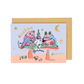Frog toad birthday drinks card