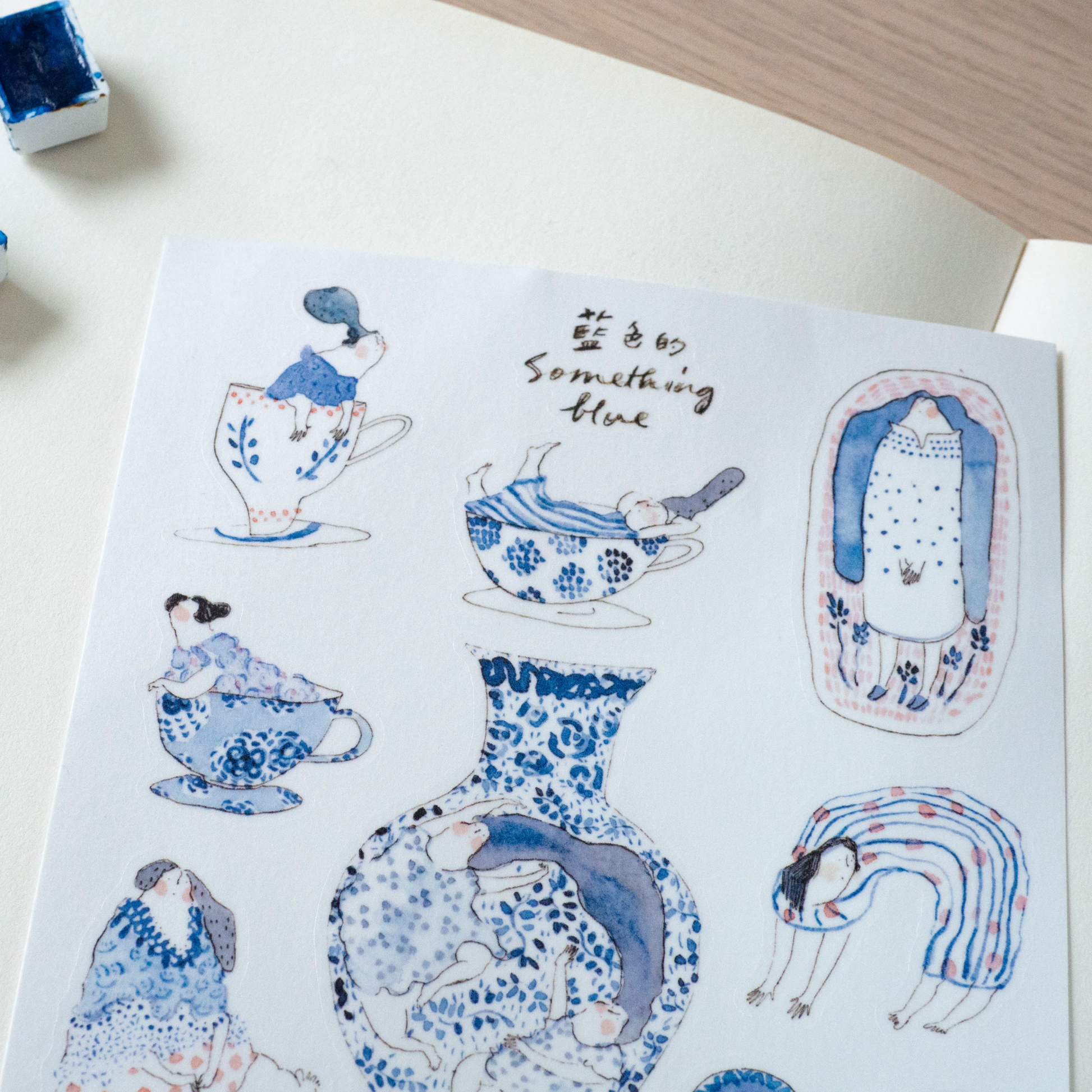 Sticker Sheet - Something Blue