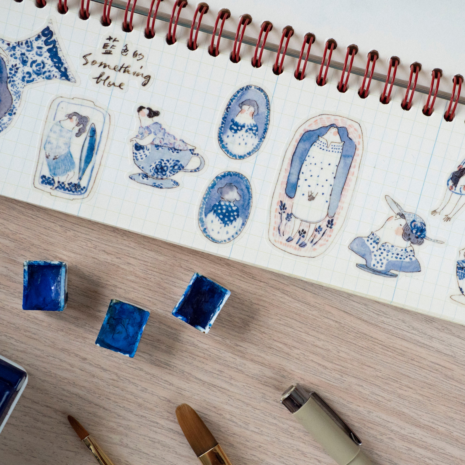 Sticker Sheet - Something Blue