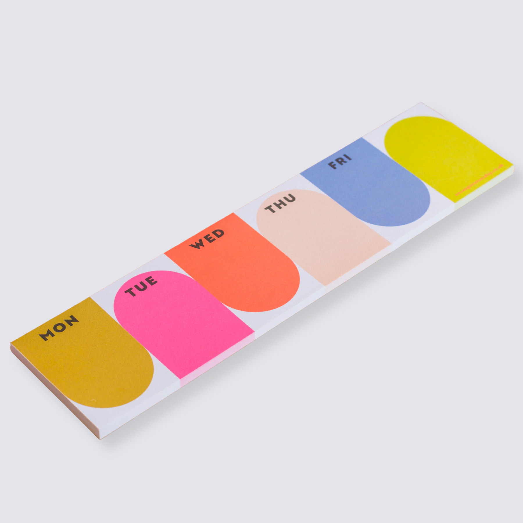 Keyboard Weekly Planner Pad - Bright Arches