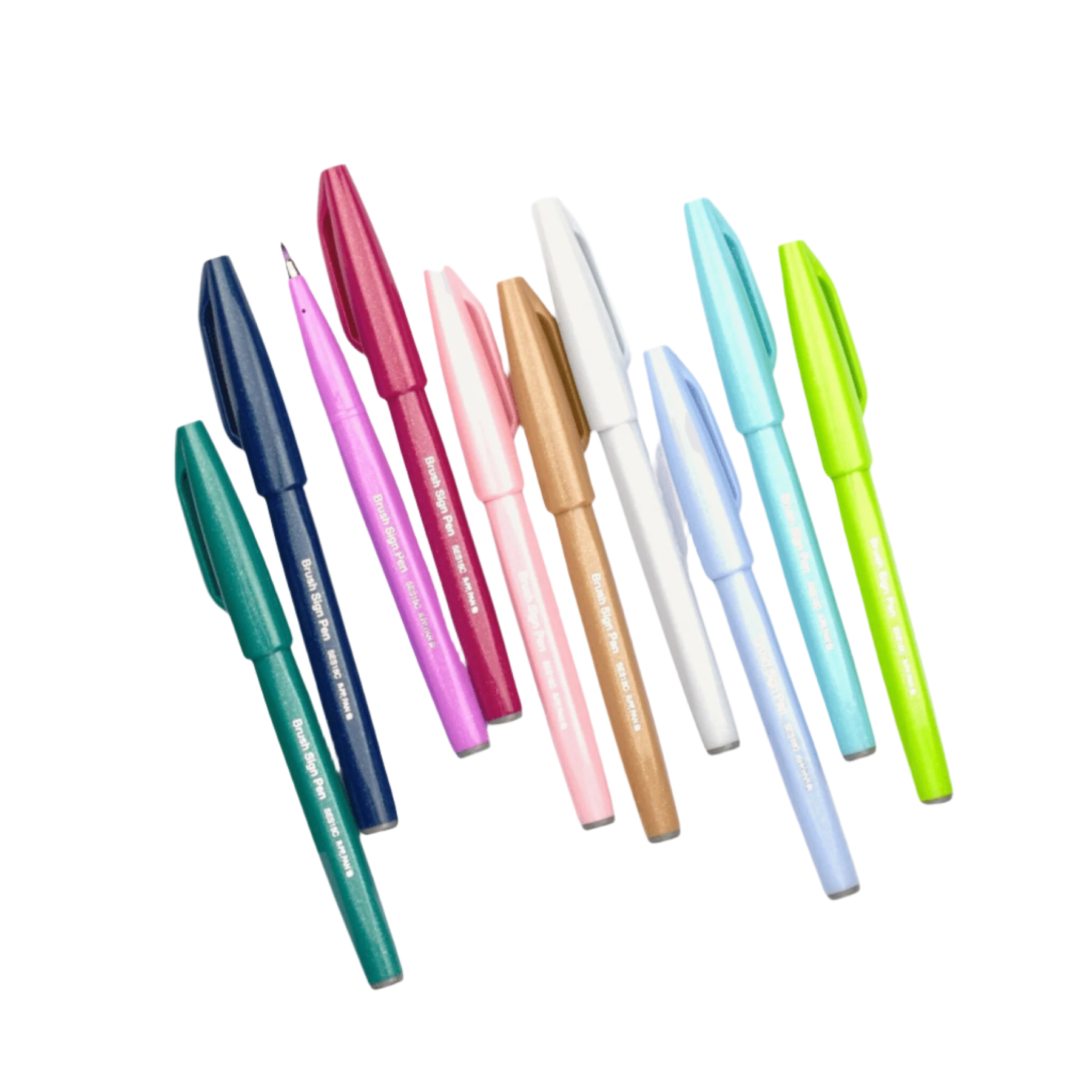 Brush Sign Pen - Set of 10 Pastel