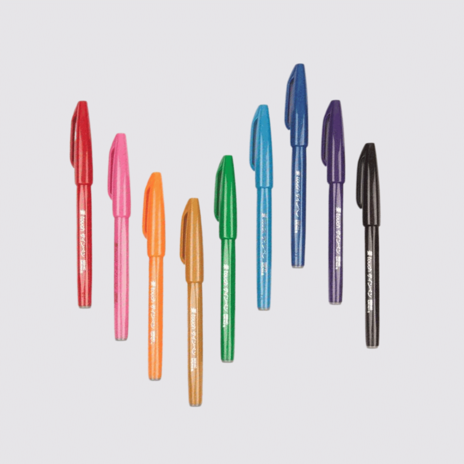 Brush Sign Pen - Set of 10 Primary
