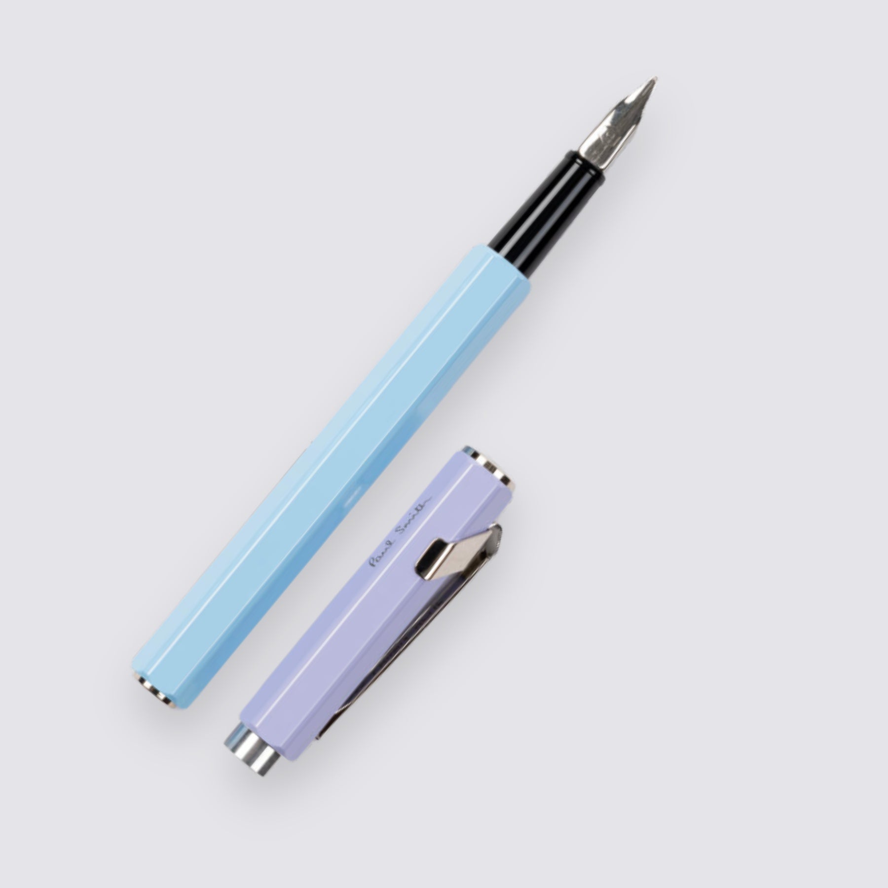 Paul Smith 849 Fountain Pen - Sky Blue/Lavender Purple