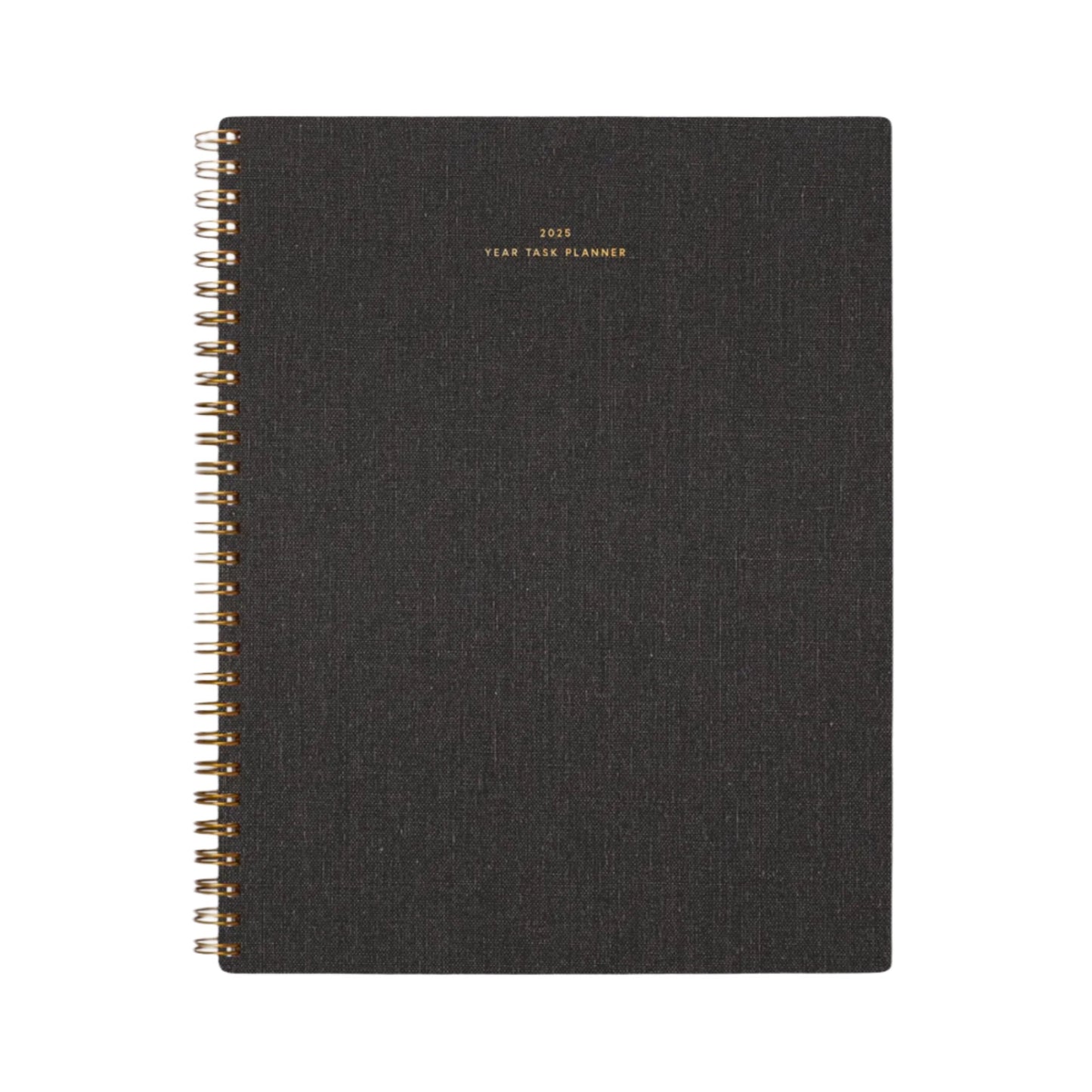 Charcoal Grey Appointed Year Task Planner 2025