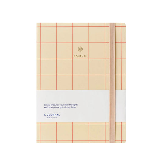 Hardback Notebook - Checkered Red