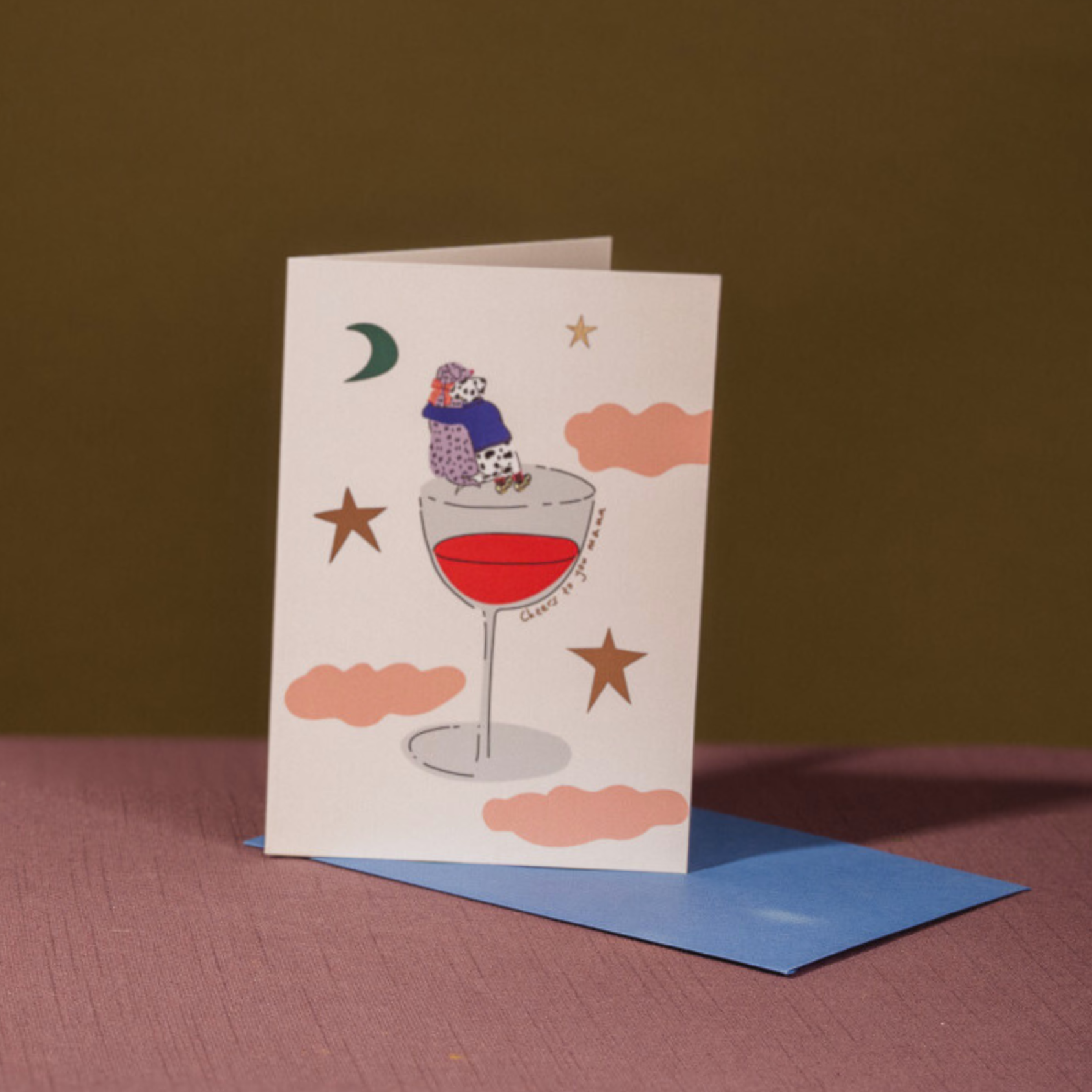Cheers to You Mama Card