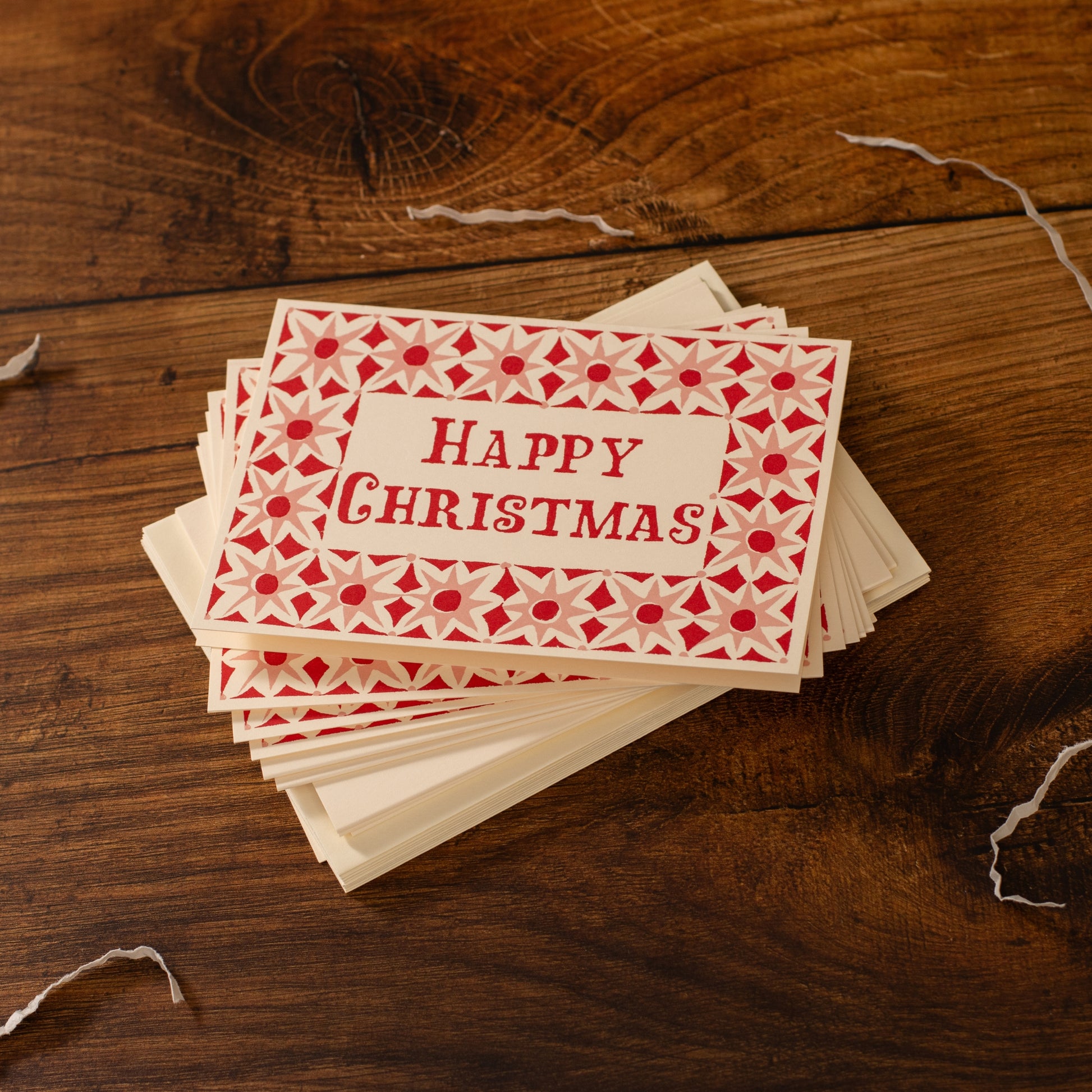 Alhambra Pink Happy Christmas - Set of 10