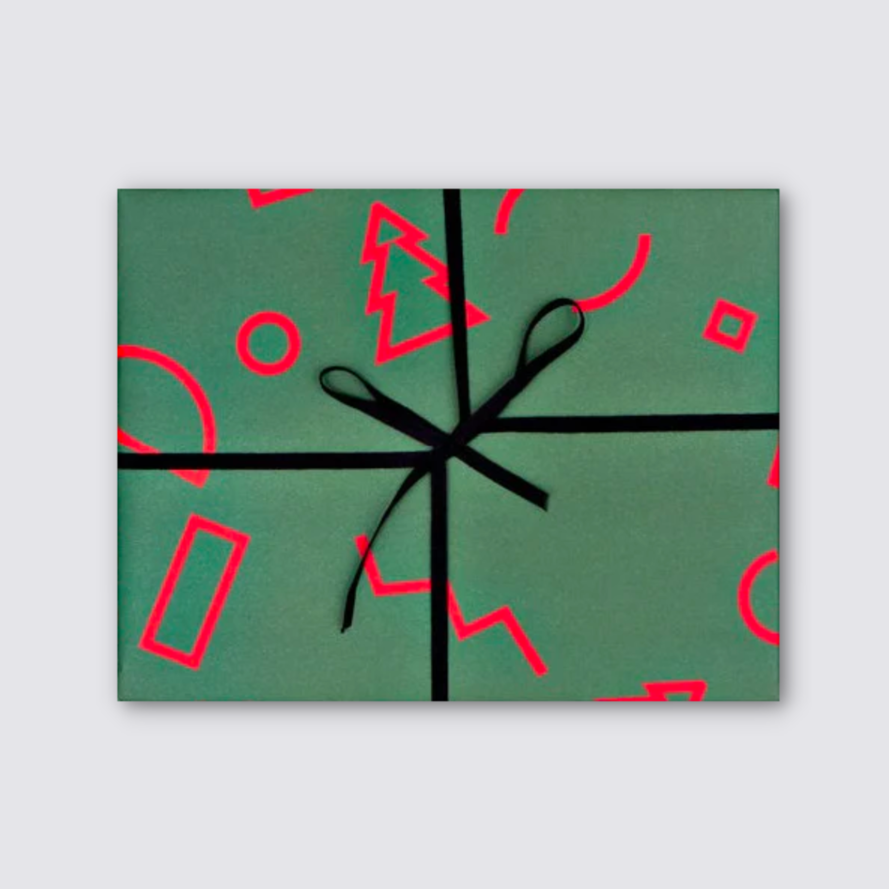Gift Wrap Sheet - Christmas Memphis Print