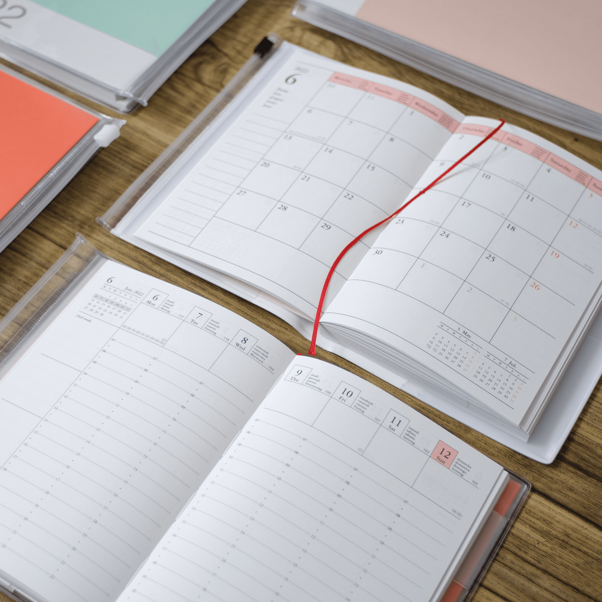 2024-2025 Cats Weekly A6 Diary - Cat Green