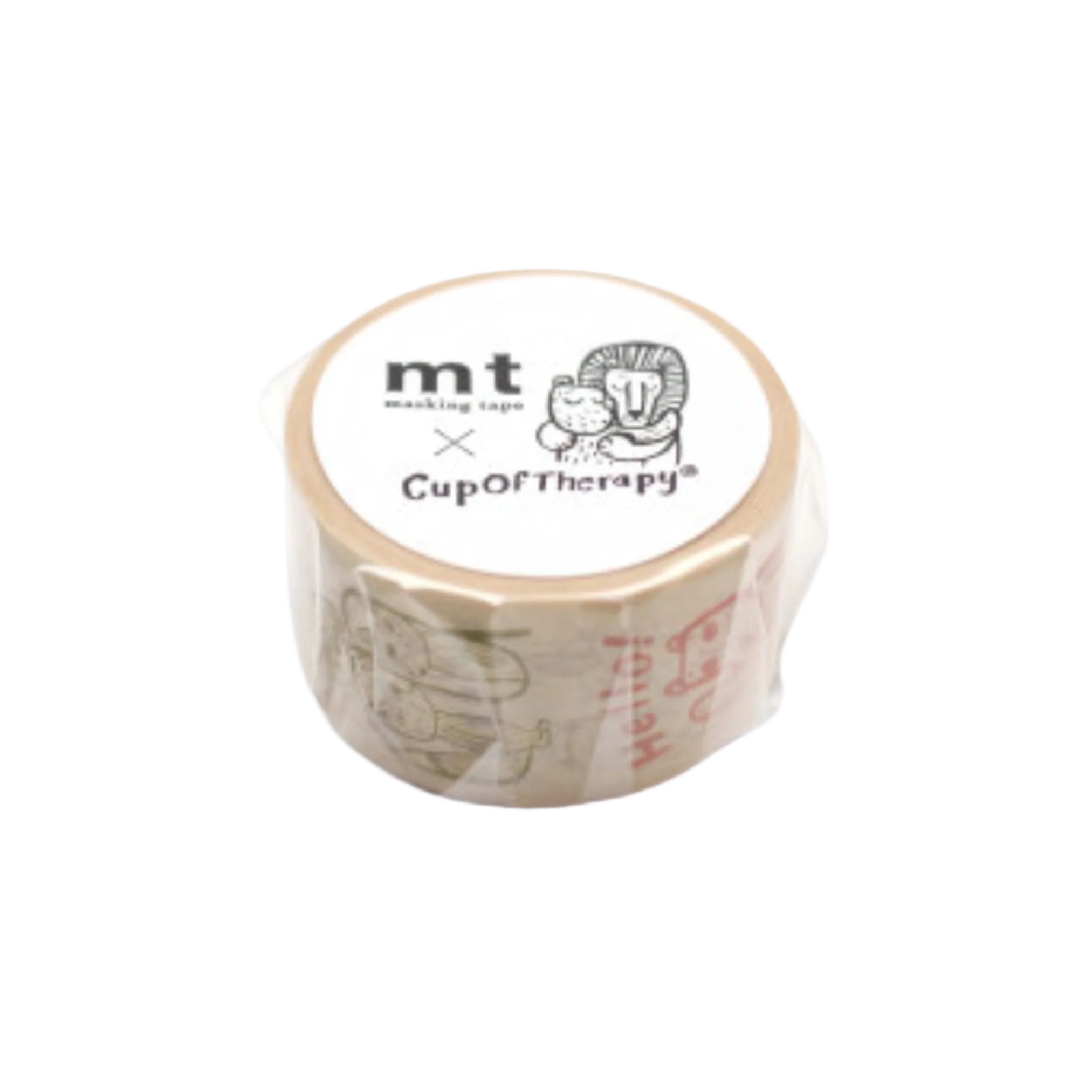 roll of animal illustrated masking tape