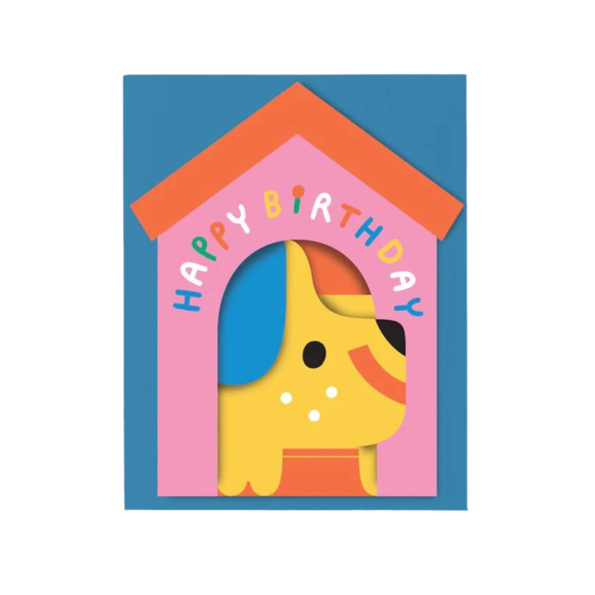 Dog in House Fold Out Card