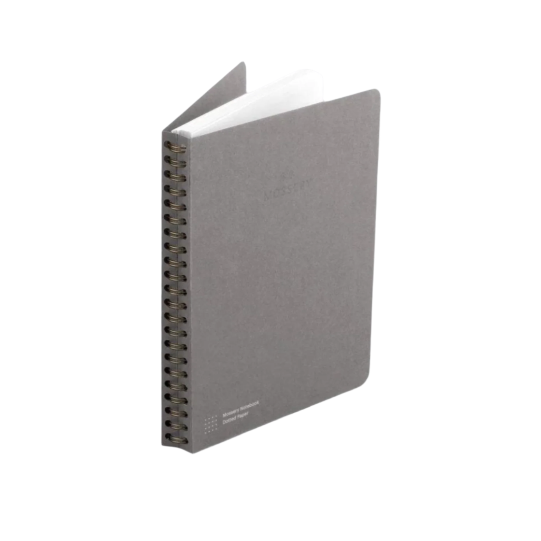 Black Plaid Refillable Mossery Notebook  - Dot Grid