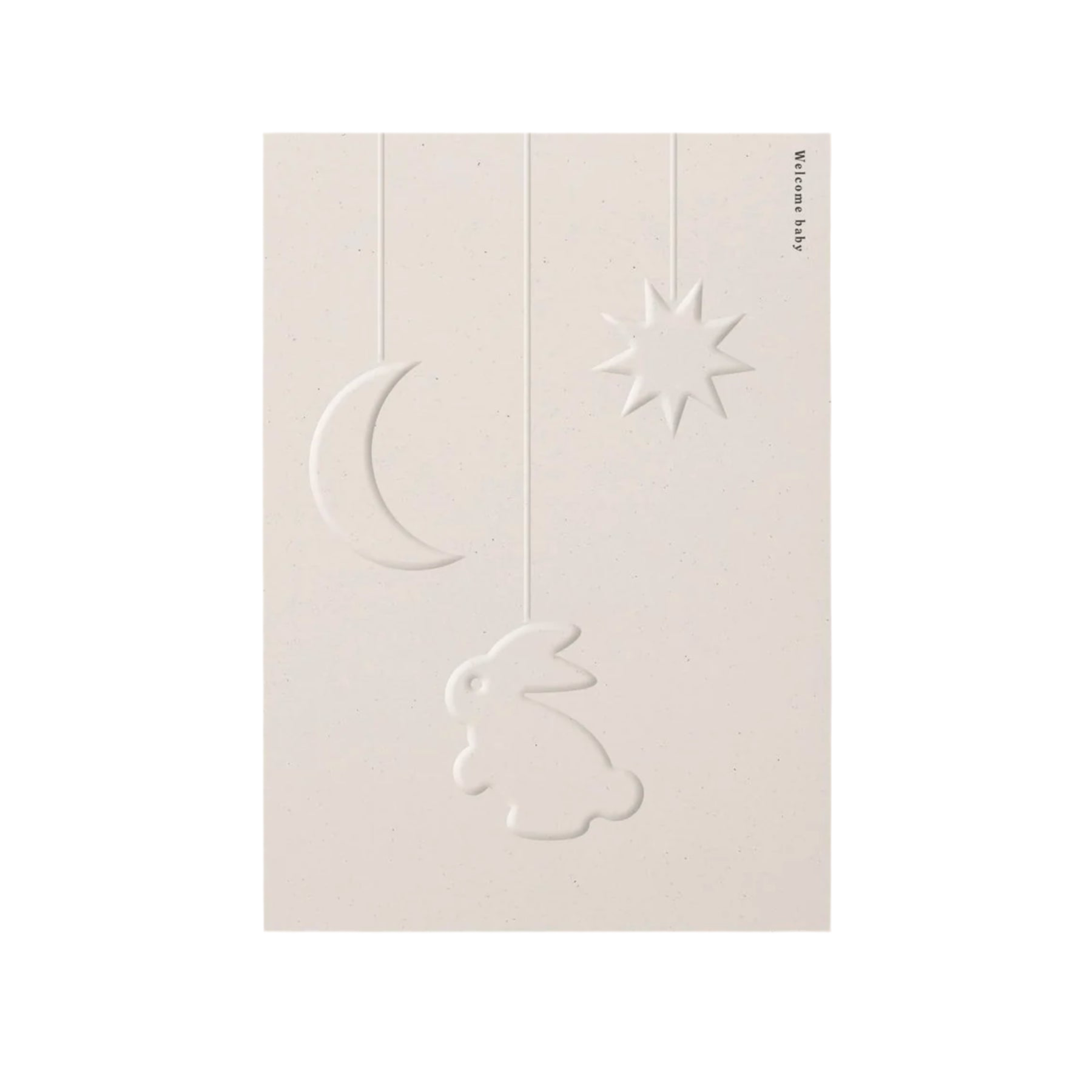 Welcome Baby Embossed Card