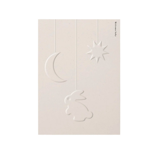 Welcome Baby Embossed Card