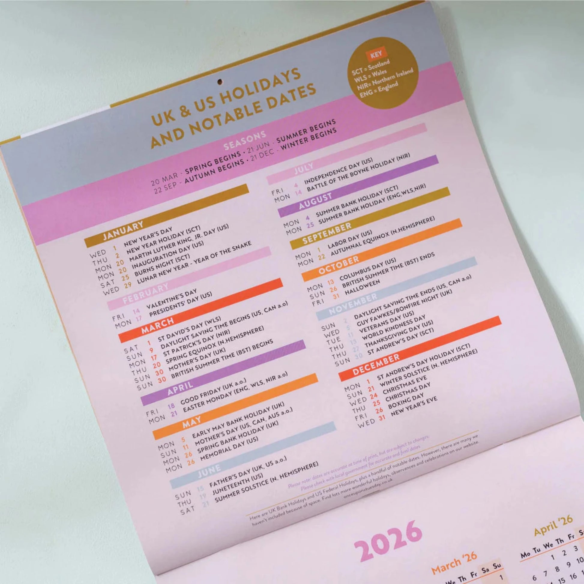 2025 Square Calendar - Les Fleurs