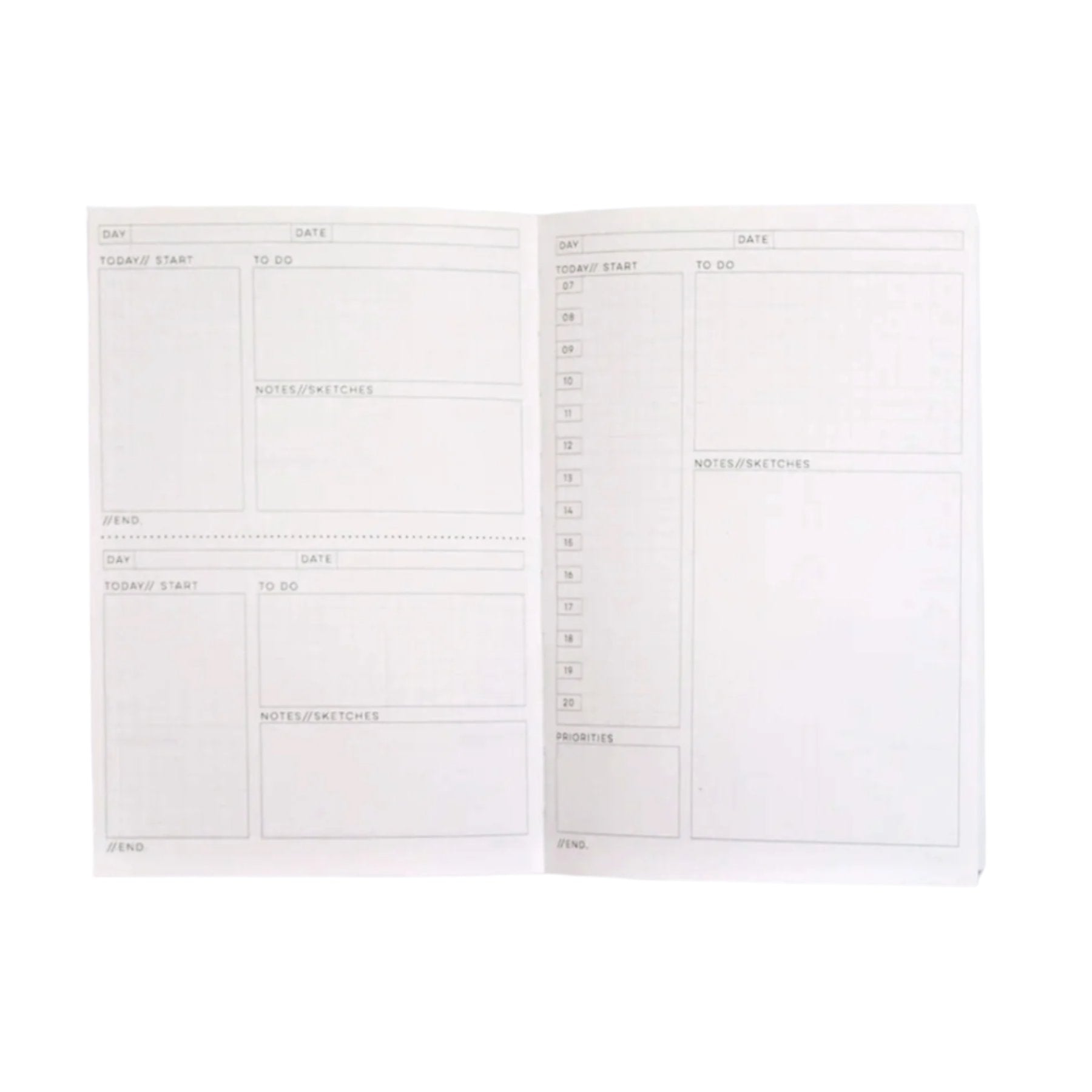 Daily Undated Planner A5 - Flora No. 1