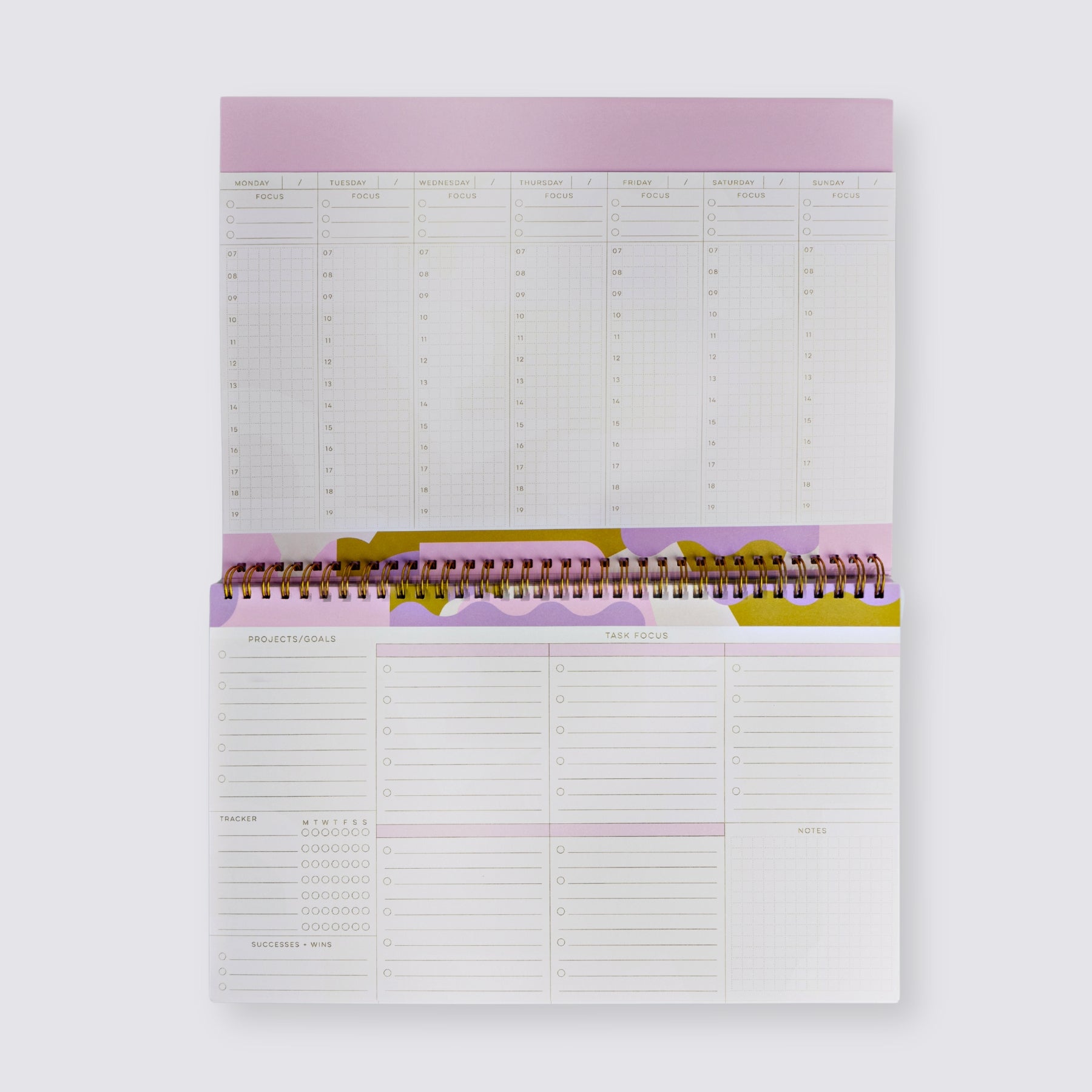 Weekly Desktop Organiser - Flora