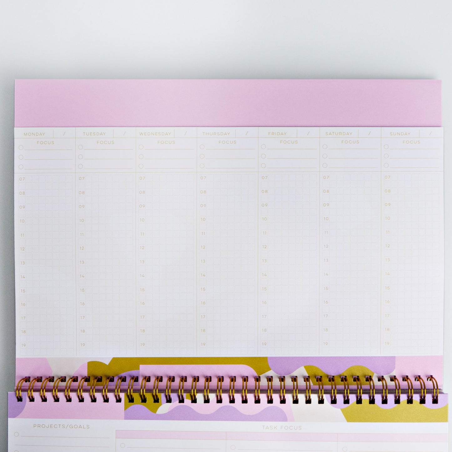 weekly desk planner