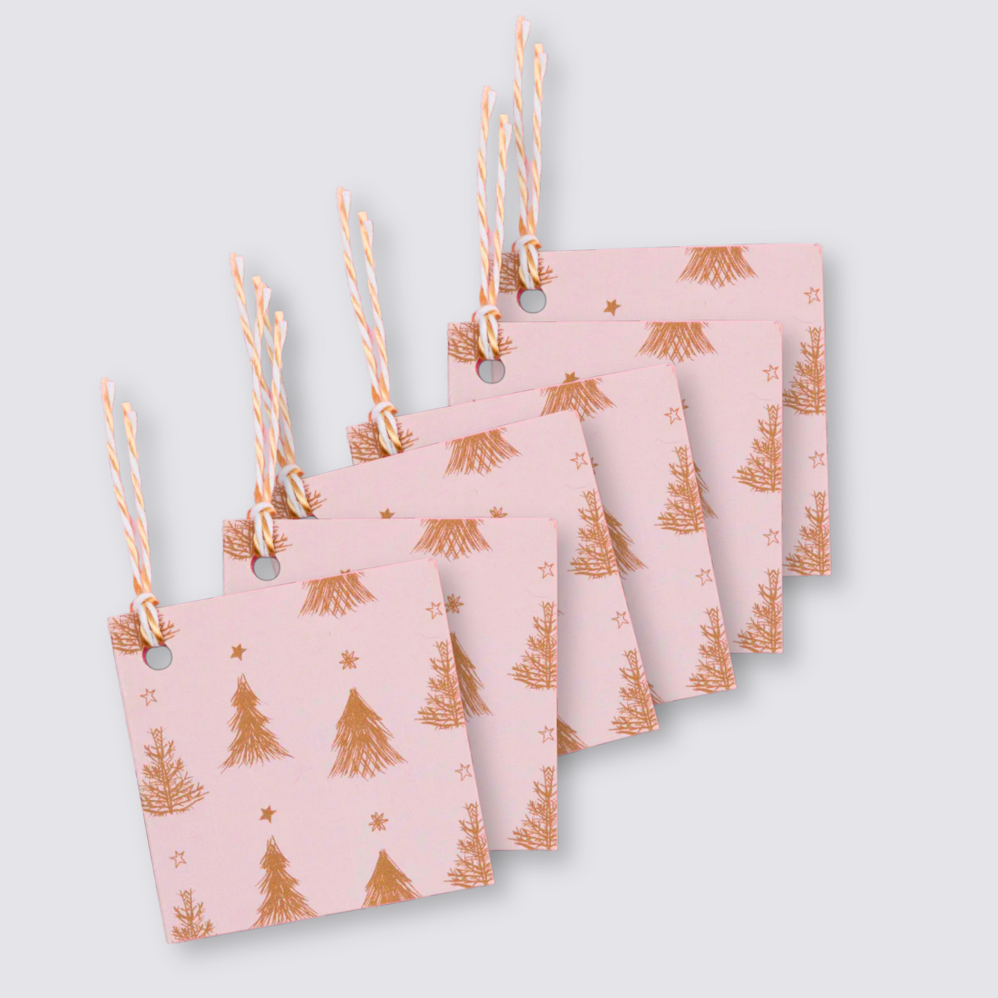 Gift Tags - Pink Tree (Set of 6)